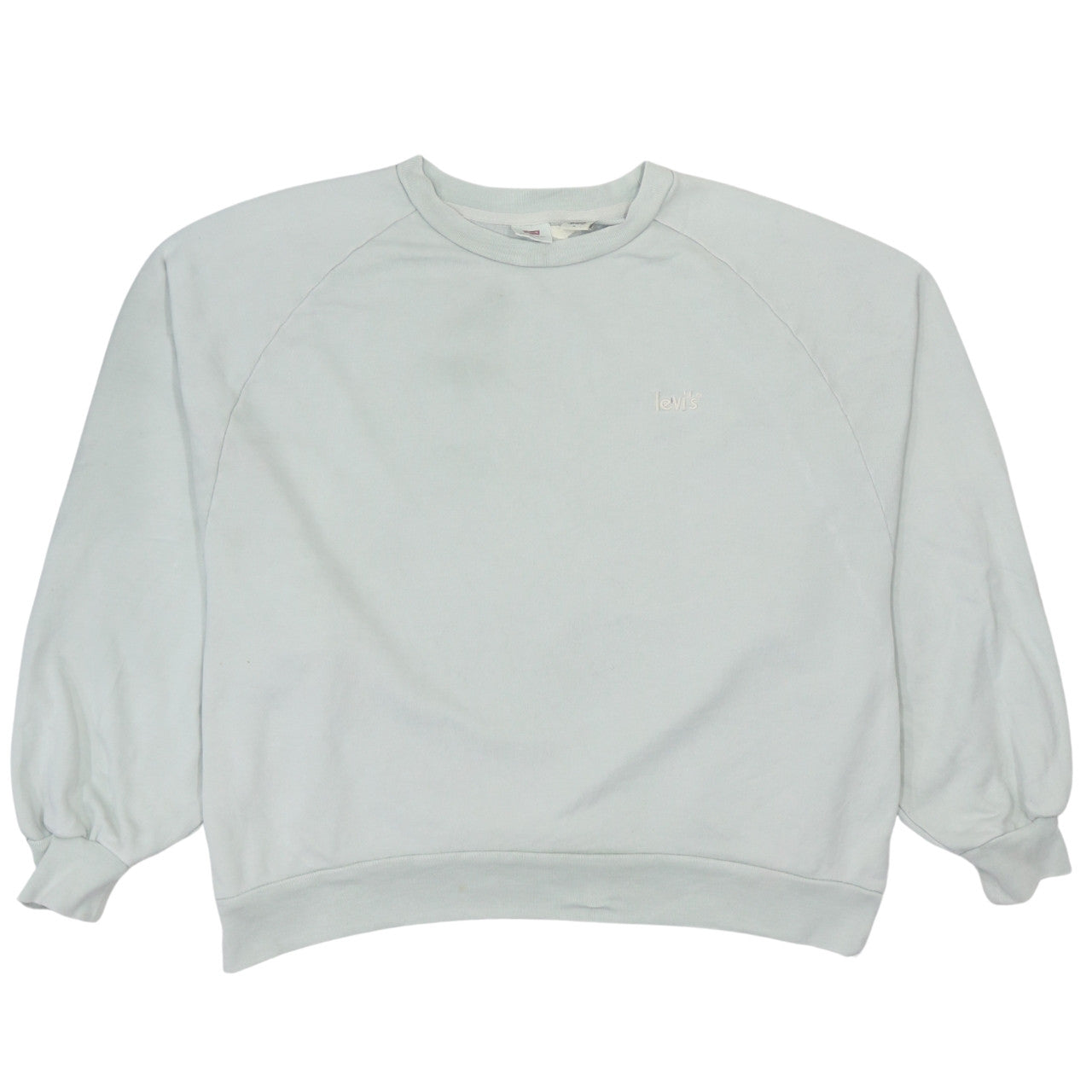 Levi's Womens Light Blue Crew Neck Pullover Sweatshirt Size M