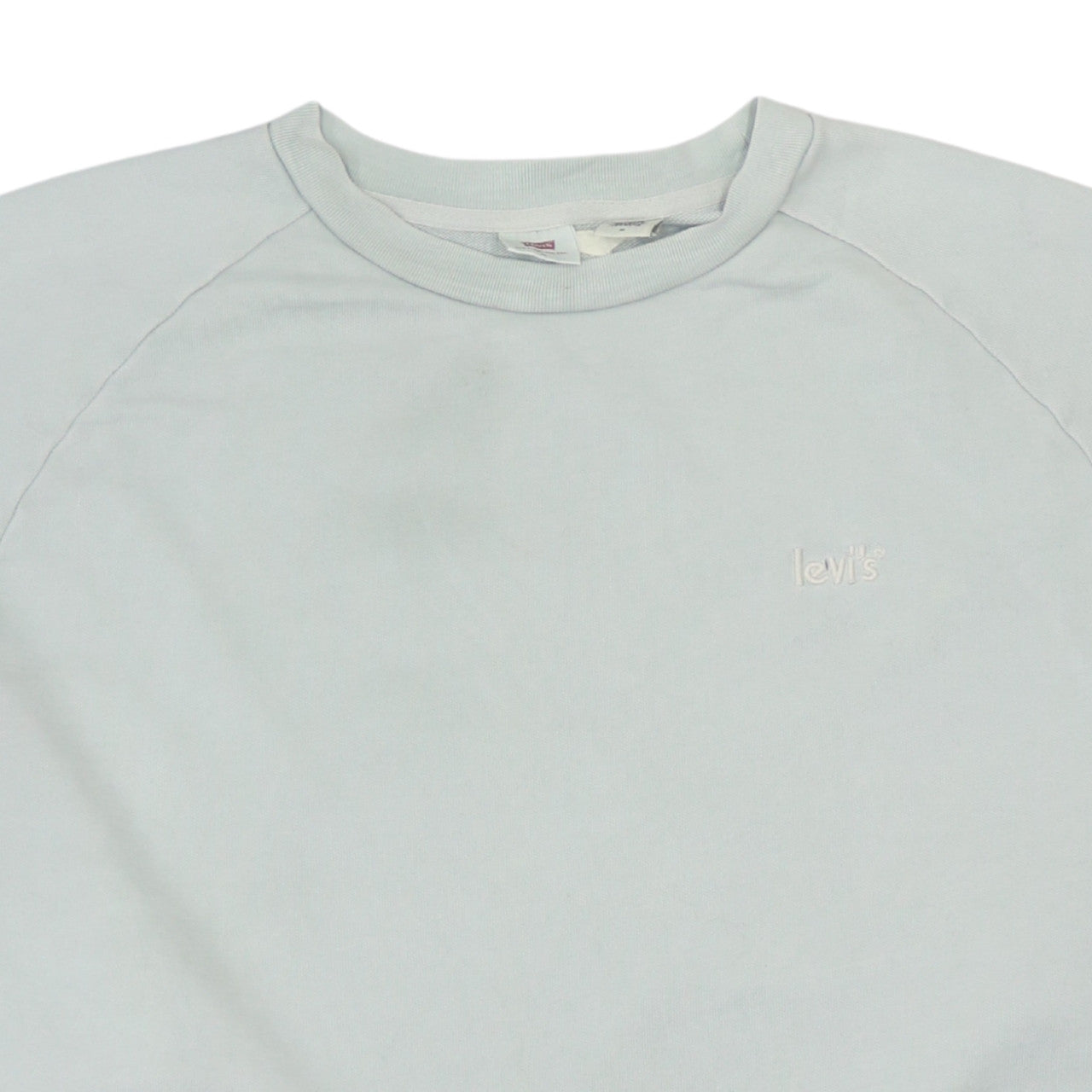 Levi's Womens Light Blue Crew Neck Pullover Sweatshirt Size M