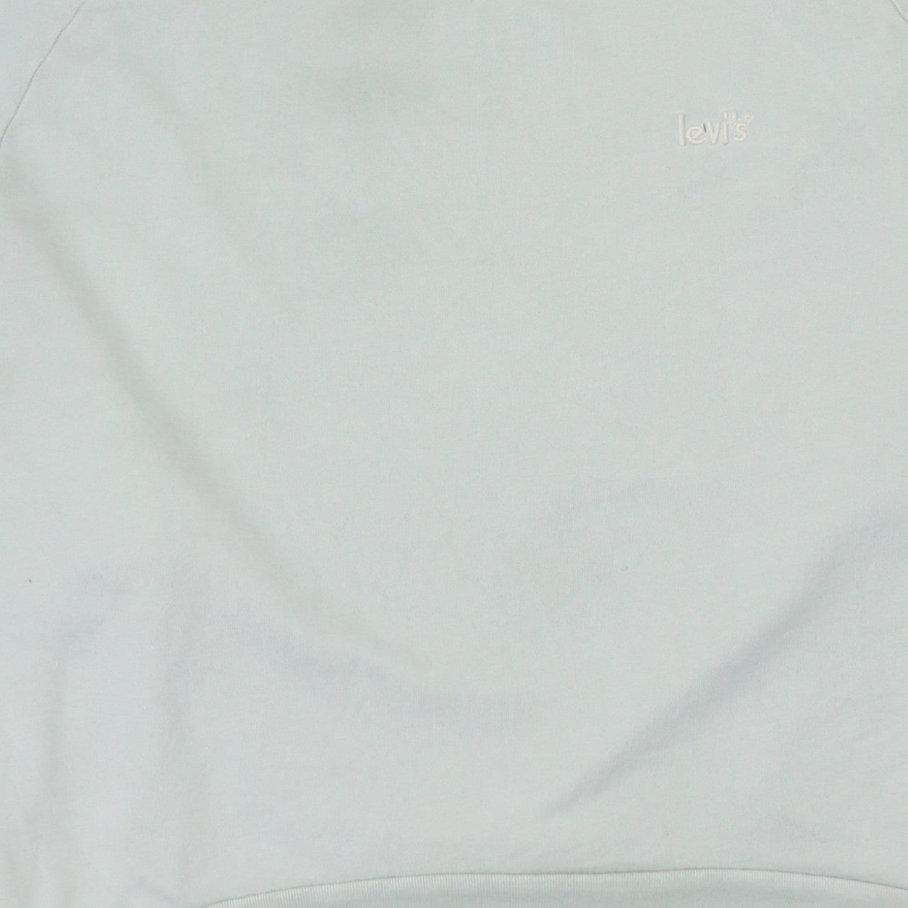 Levi's Womens Light Blue Crew Neck Pullover Sweatshirt Size M