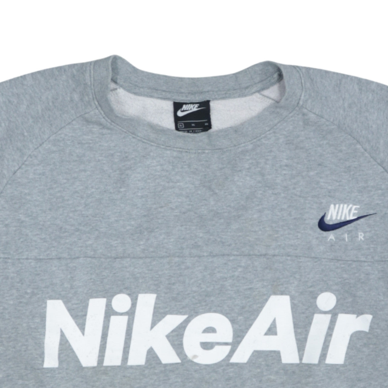 Nike Air Women's Grey Pullover Sweatshirt XL Logo Print