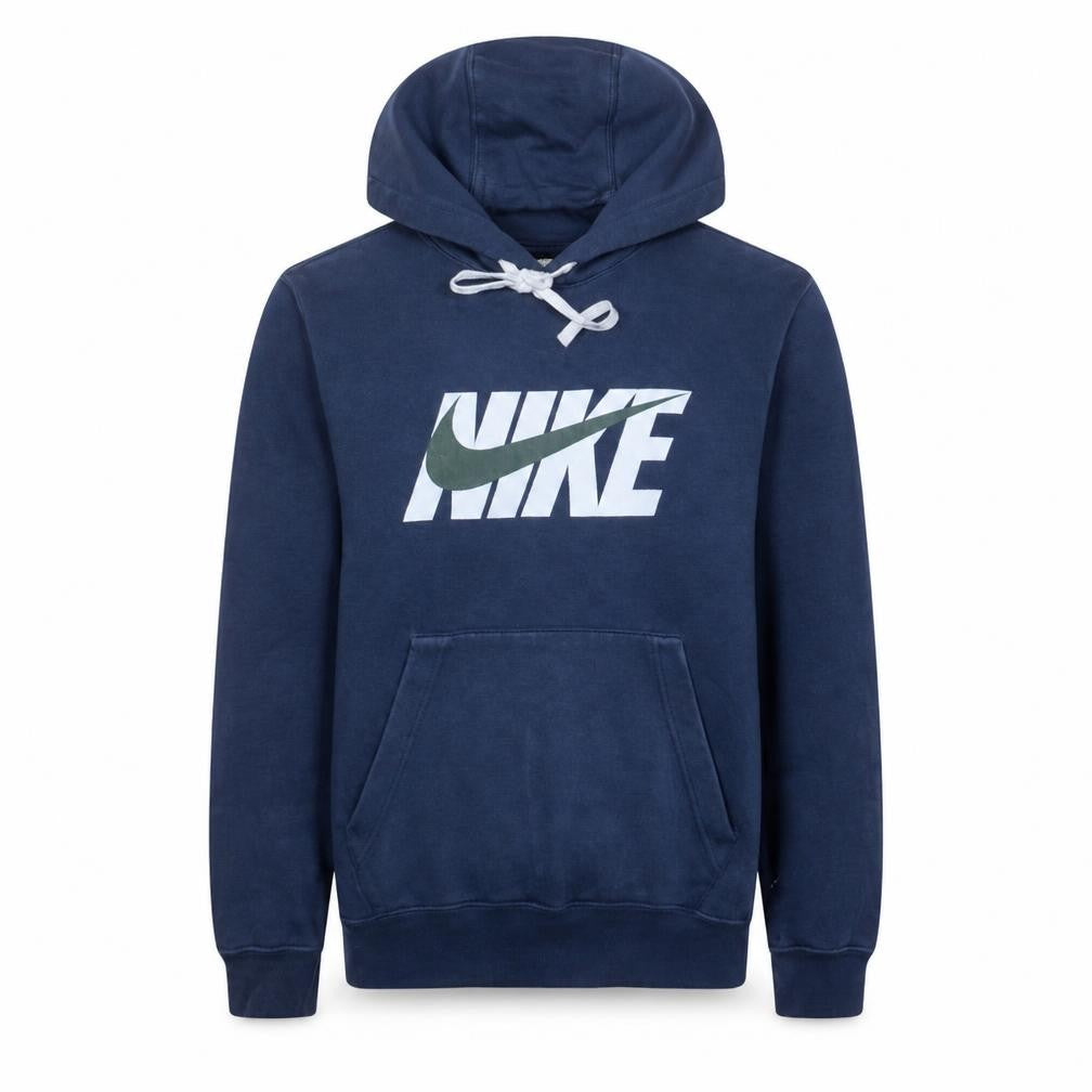 Nike Men's Blue XS Pullover Hoodie with Logo Graphic Print
