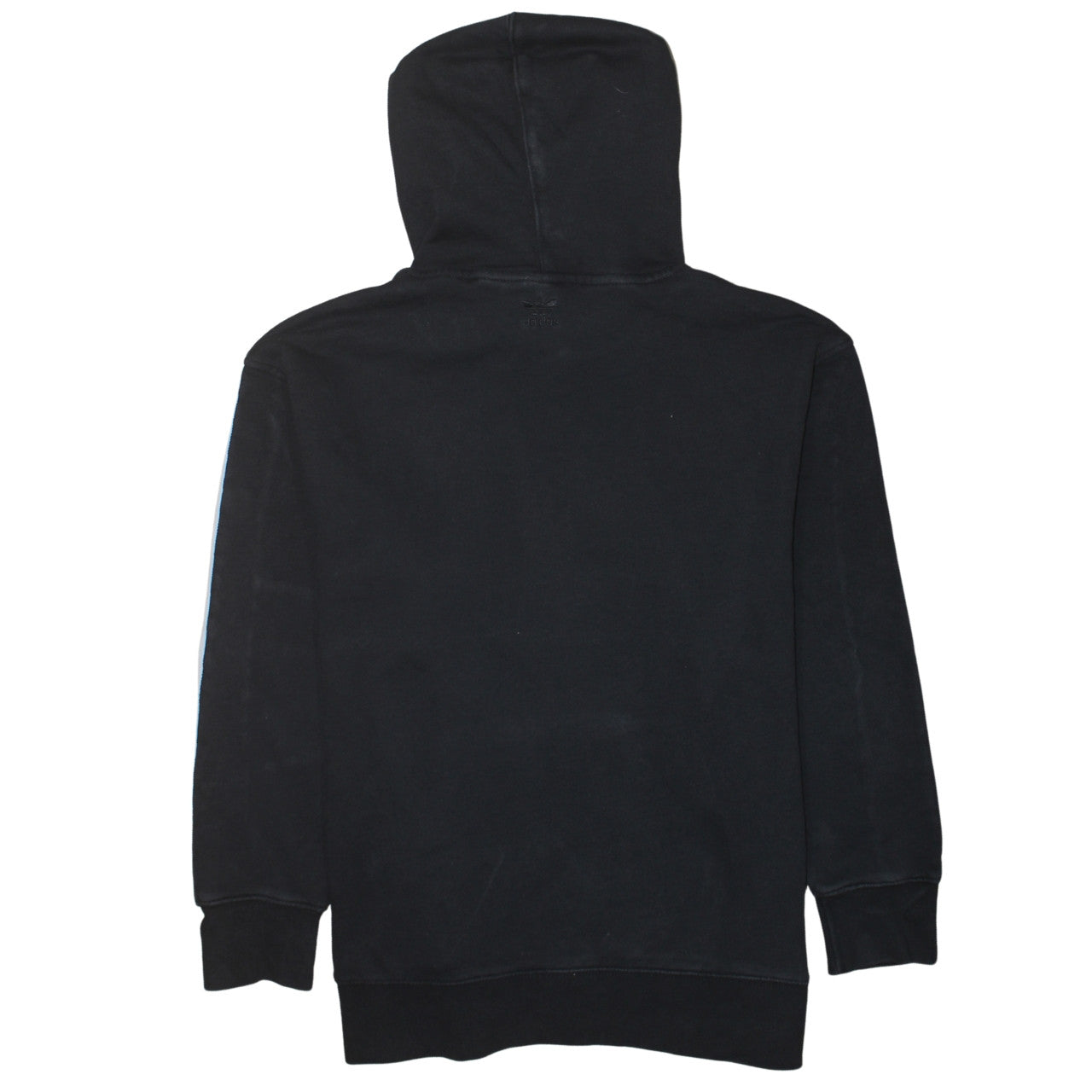Adidas Womens Black Size 10 Pullover Hoodie with Stripes and Logo