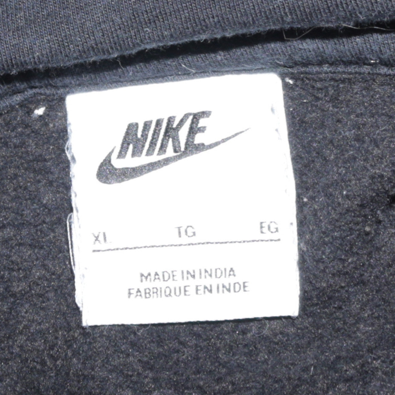 Nike Women's Black XL Pullover Hoodie Cotton Blend Casual