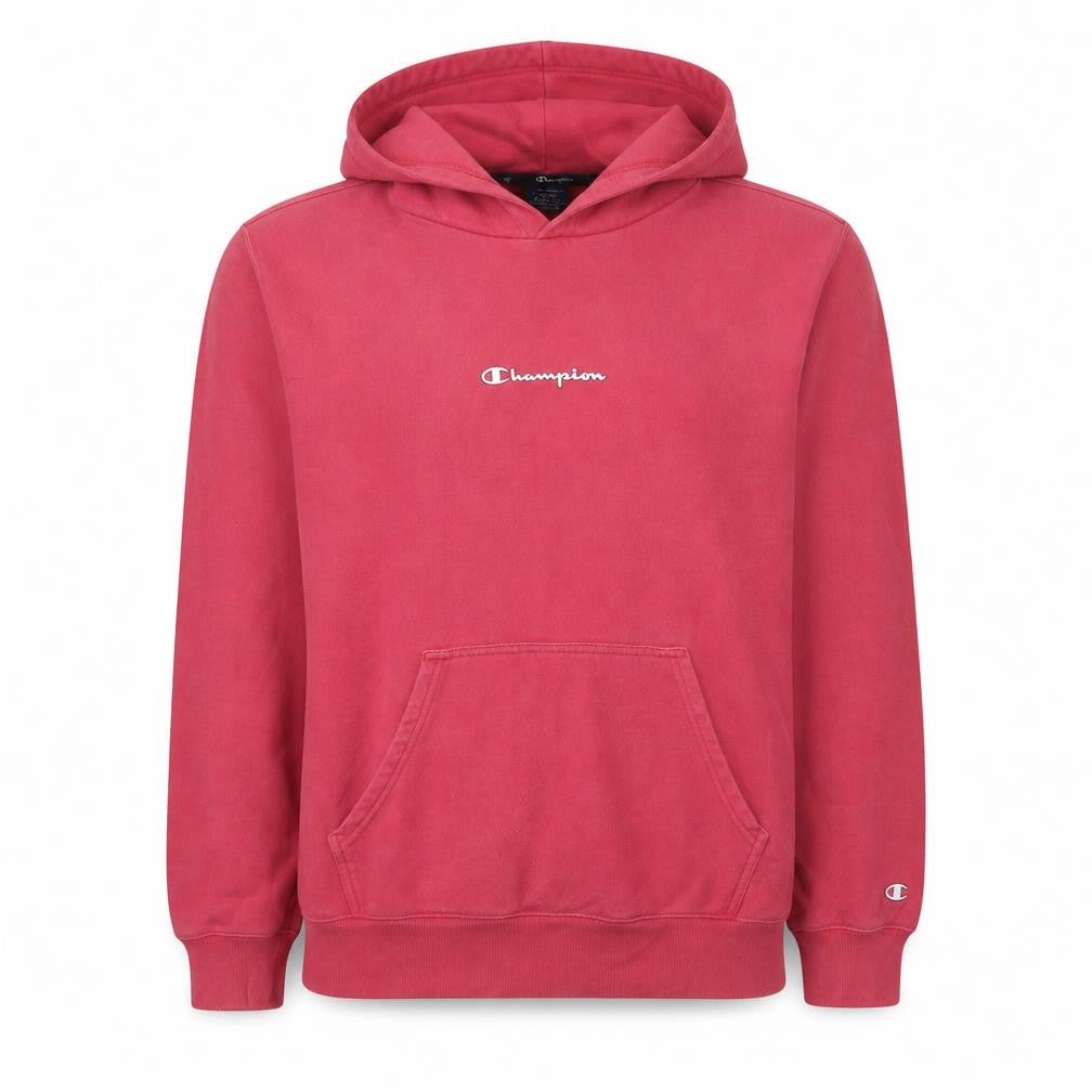 Champion Men's Red Pullover Hoodie Large Logo Sportswear