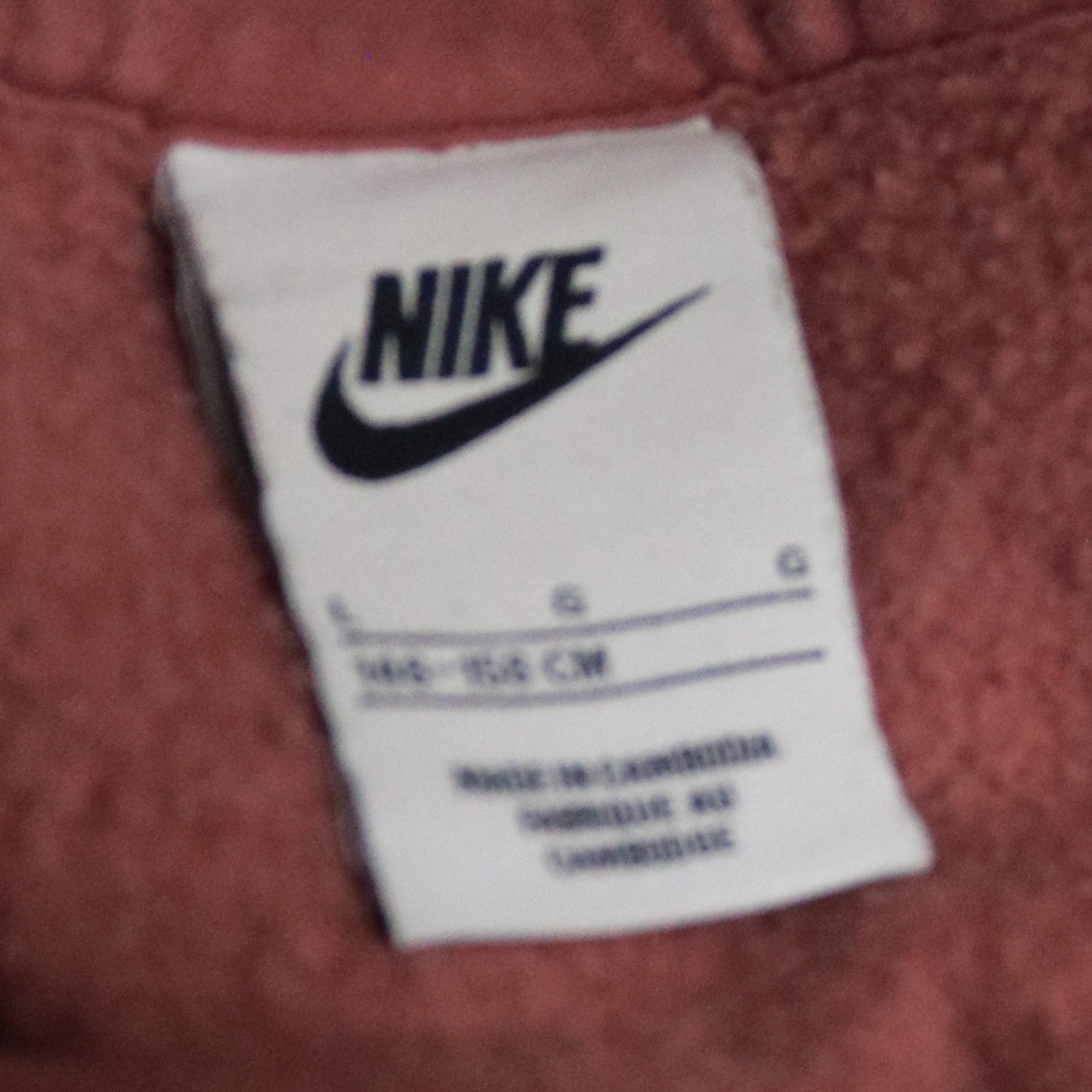Nike Girls Brown Fleece Pullover Sweatshirt 10 Years Crew Neck Logo