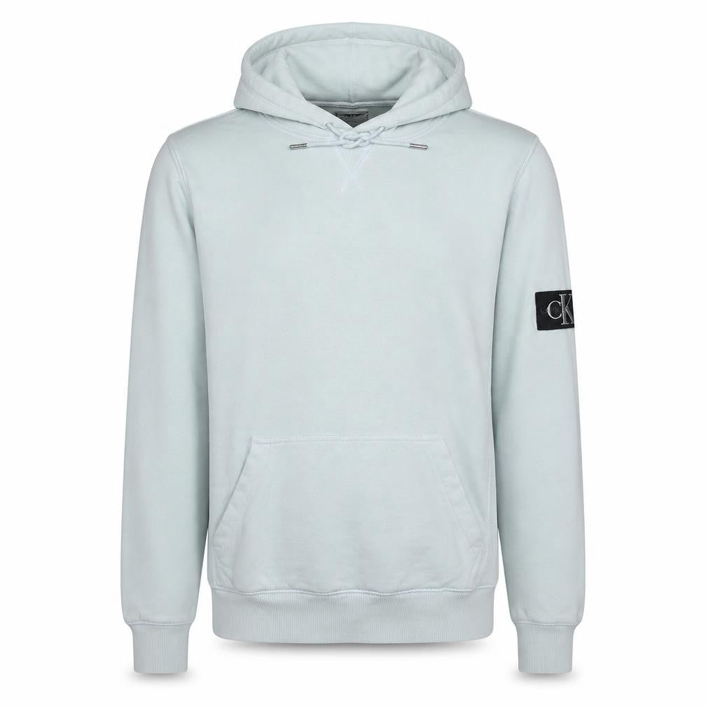 Calvin Klein Jeans Men's White Pullover Hoodie M Regular Fit