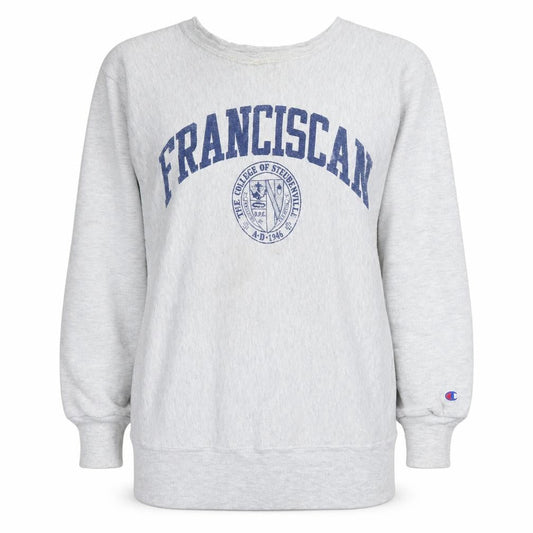 Champion Womens Grey Franciscan Reverse Weave Sweatshirt XL