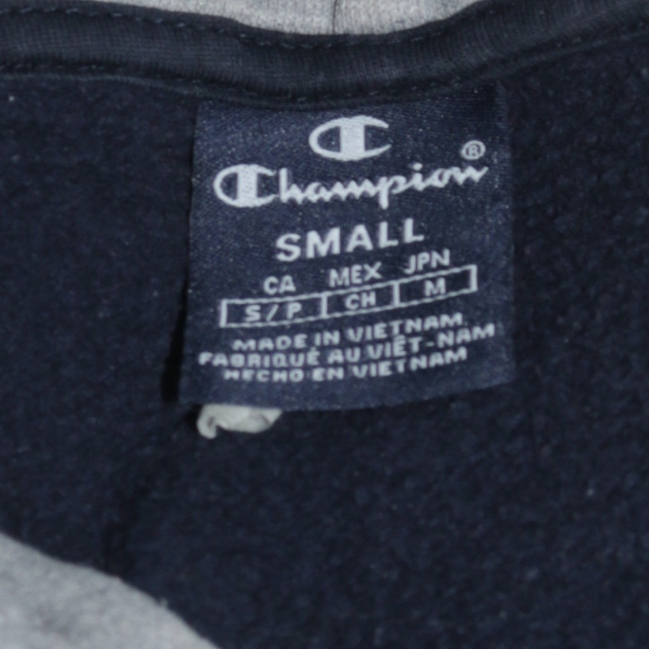 Champion Men’s Blue Pullover Hoodie Small Regular Fit Logo Fleece