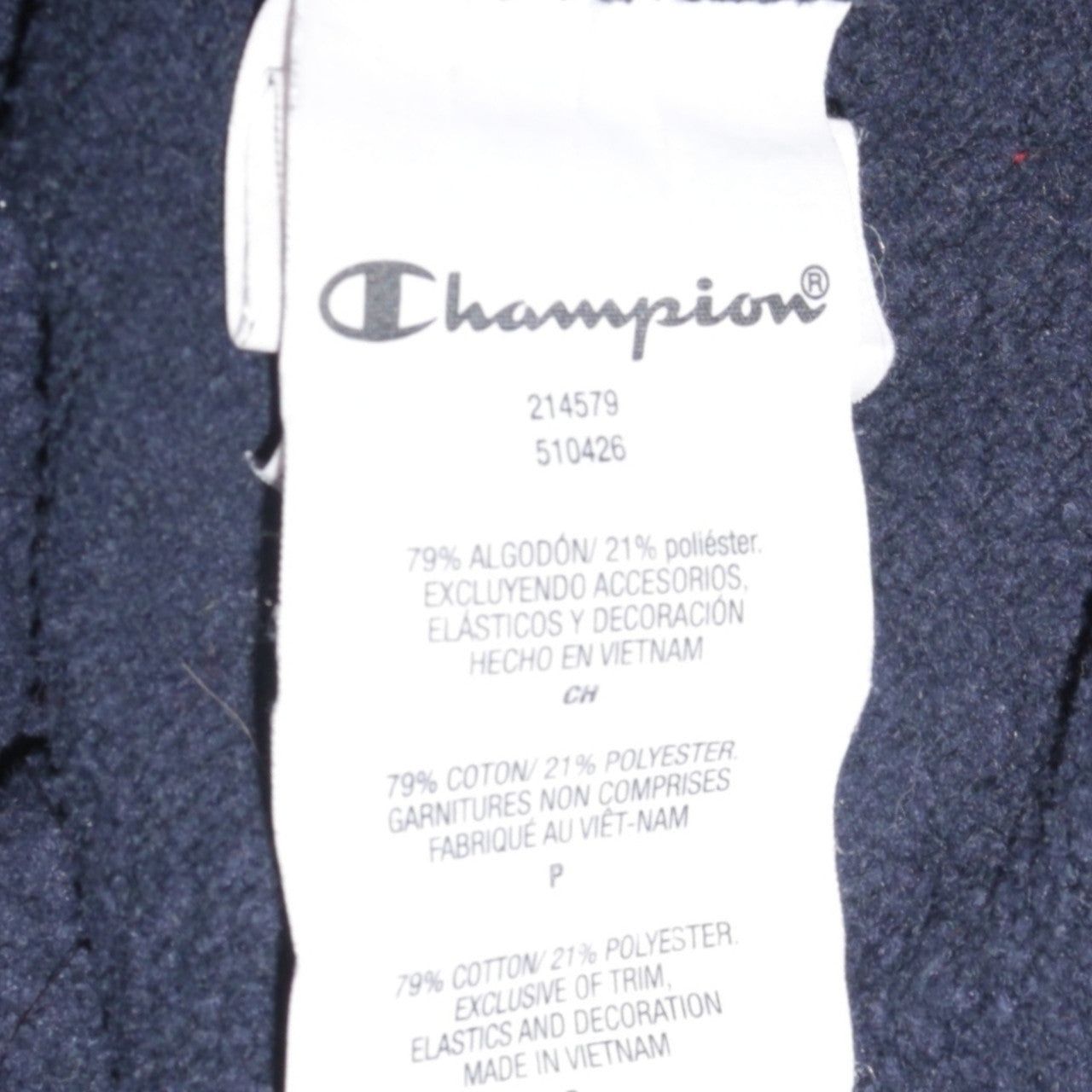 Champion Men’s Blue Pullover Hoodie Small Regular Fit Logo Fleece