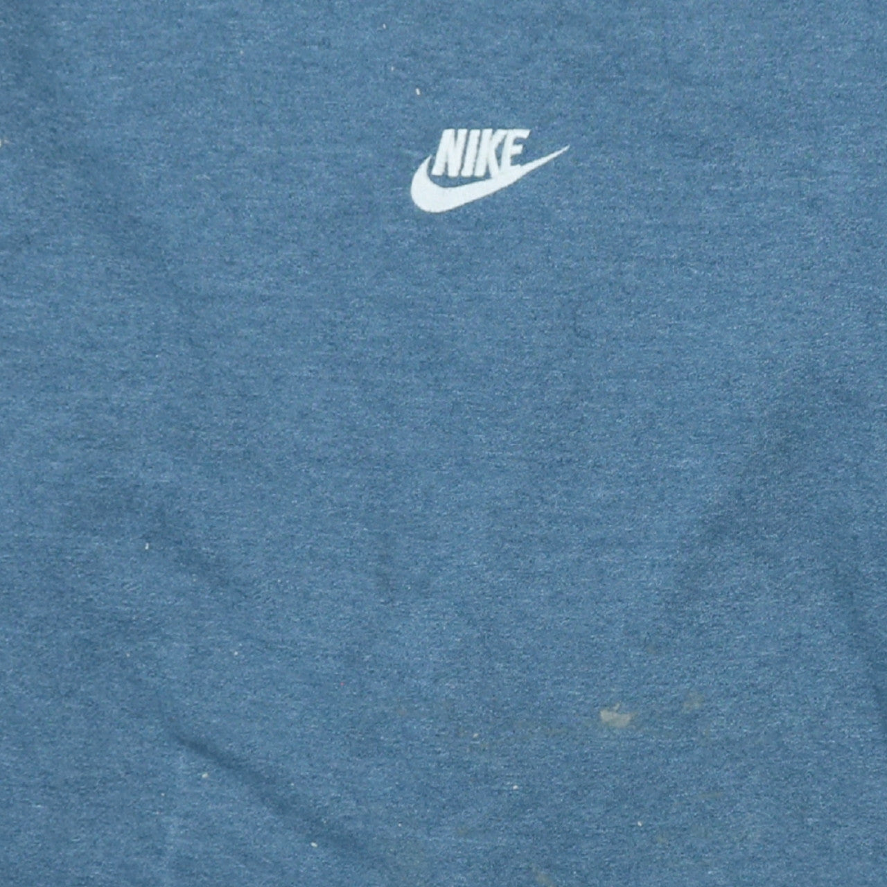 Nike Men's Blue Crew Neck Pullover Sweatshirt L Logo Print