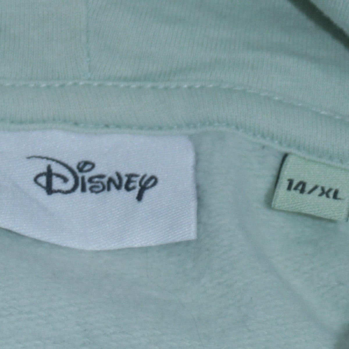 Additional view of Disney Women’s Mint Green Mickey Mouse Cotton Hoodie, size UK 14, XL