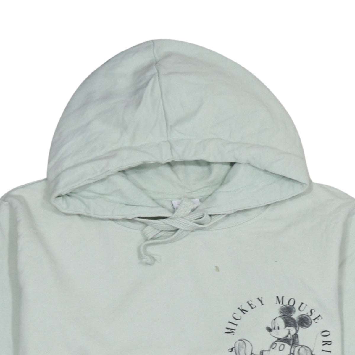 Additional view of Disney Women’s Mint Green Mickey Mouse Cotton Hoodie, size UK 14, XL