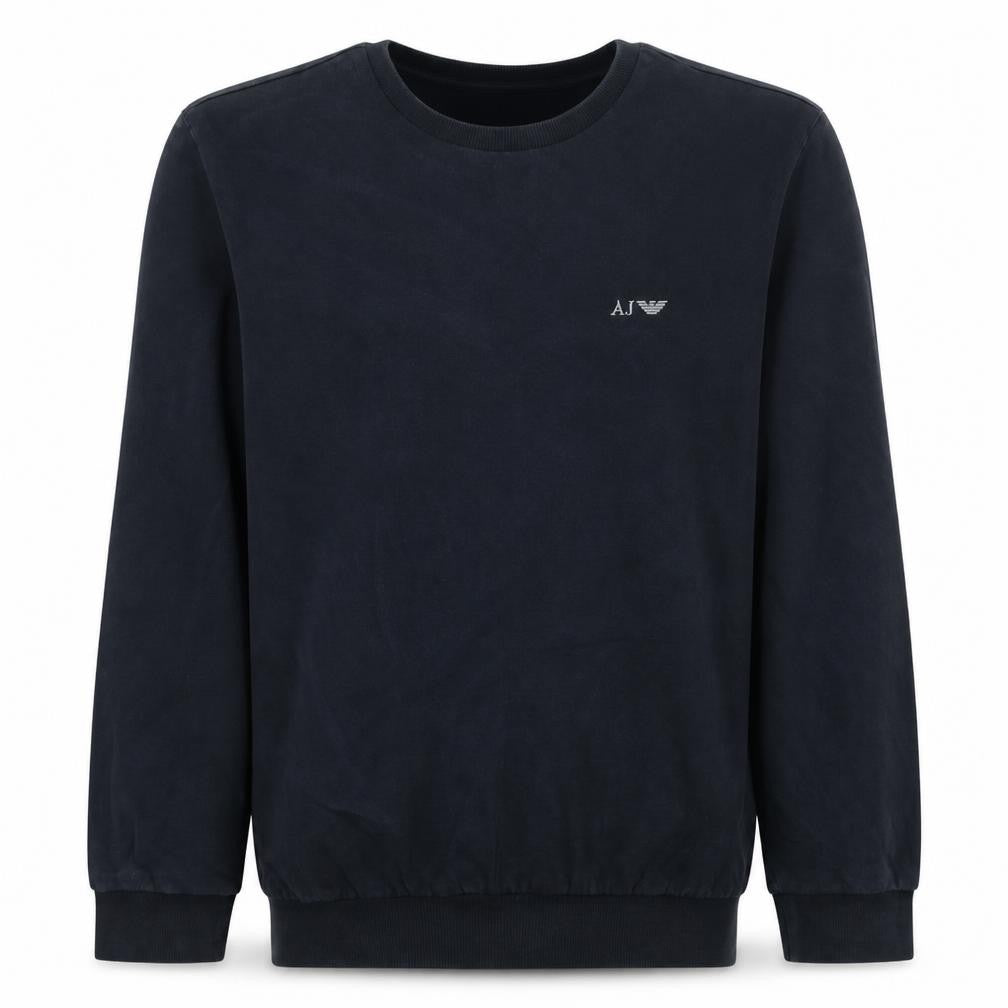 Armani Jeans Men’s Black Cotton Pullover Sweatshirt XS