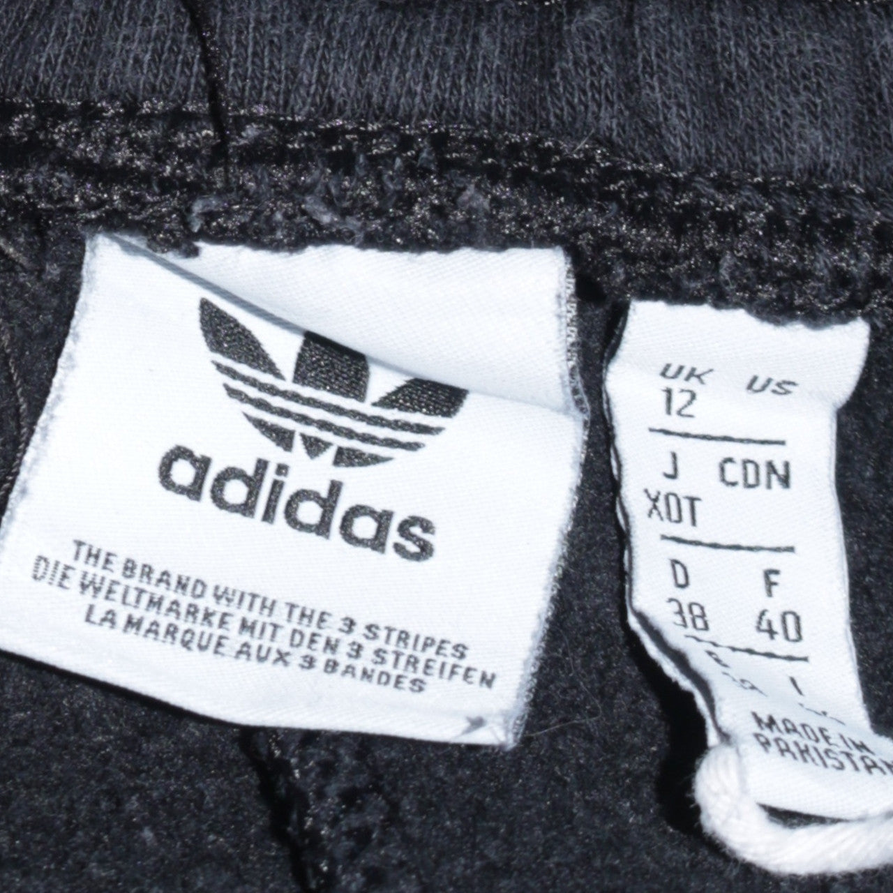 Adidas Womens Black Cargo Jogger Trousers Size 12