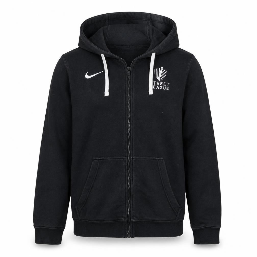 Nike Men's Black Full Zip Hoodie Medium Street League Sportswear