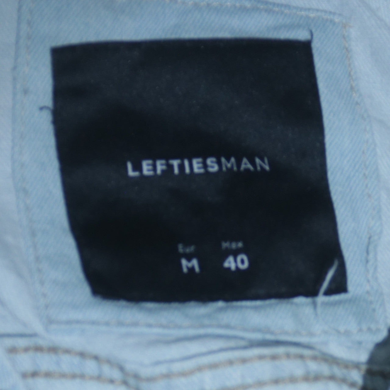 Lefties Men's Blue Denim Jacket Size M 40 Regular Fit Casual