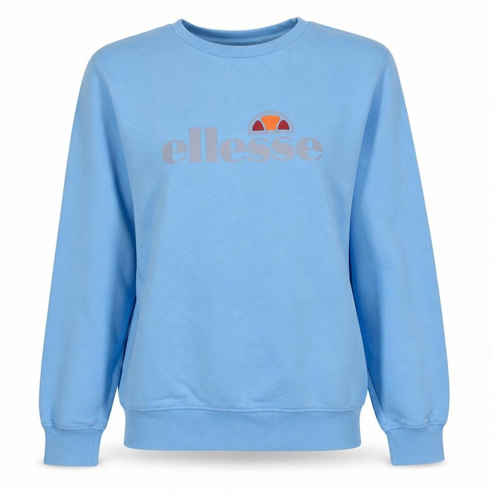 Ellesse Women Blue Crew Neck Pullover Sweatshirt UK M