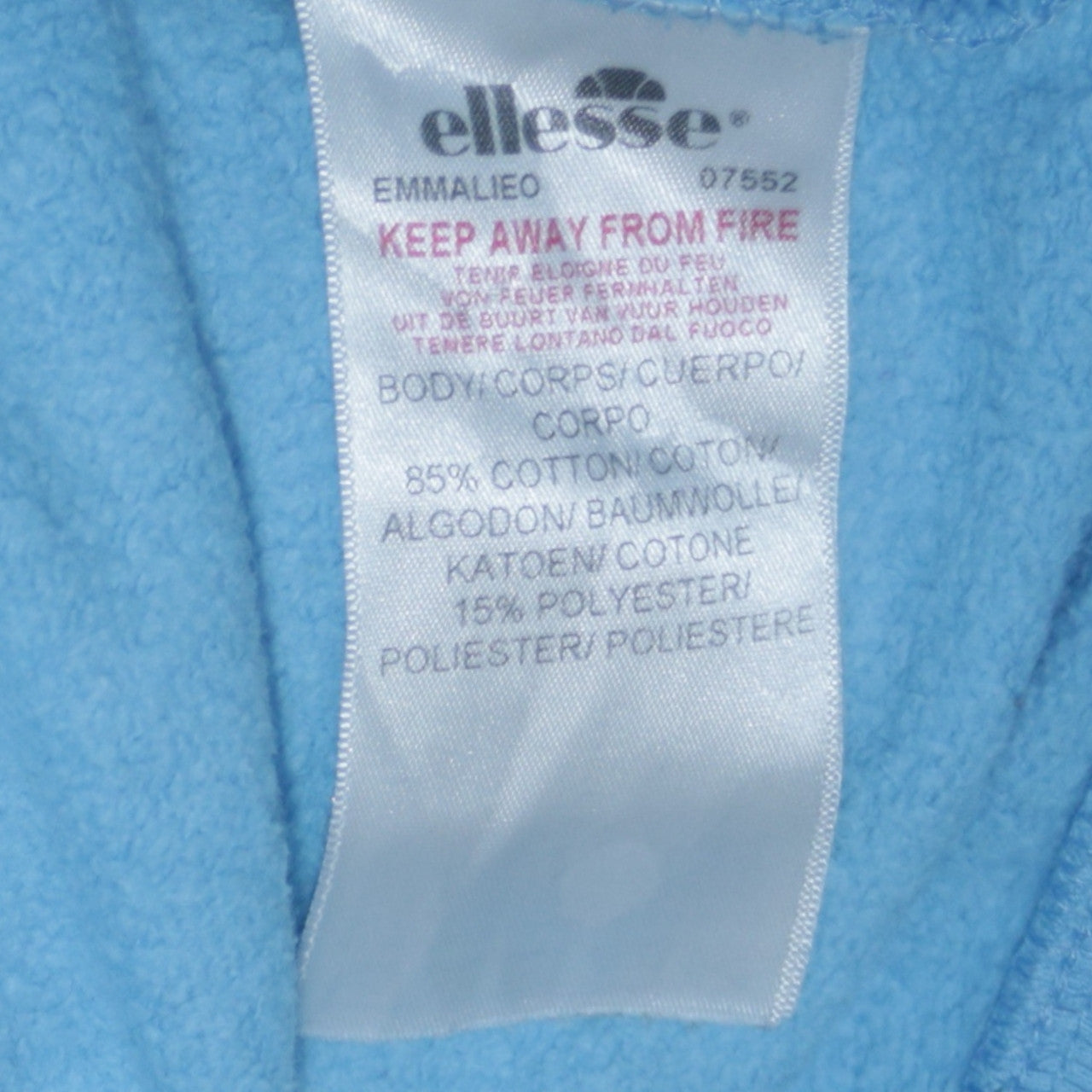 Ellesse Women Blue Crew Neck Pullover Sweatshirt UK M