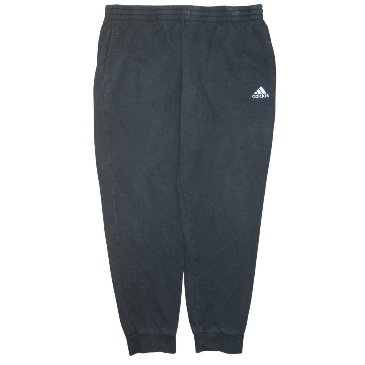 adidas Mens Black 2XL Jogger Trousers Fleece Comfort Fit