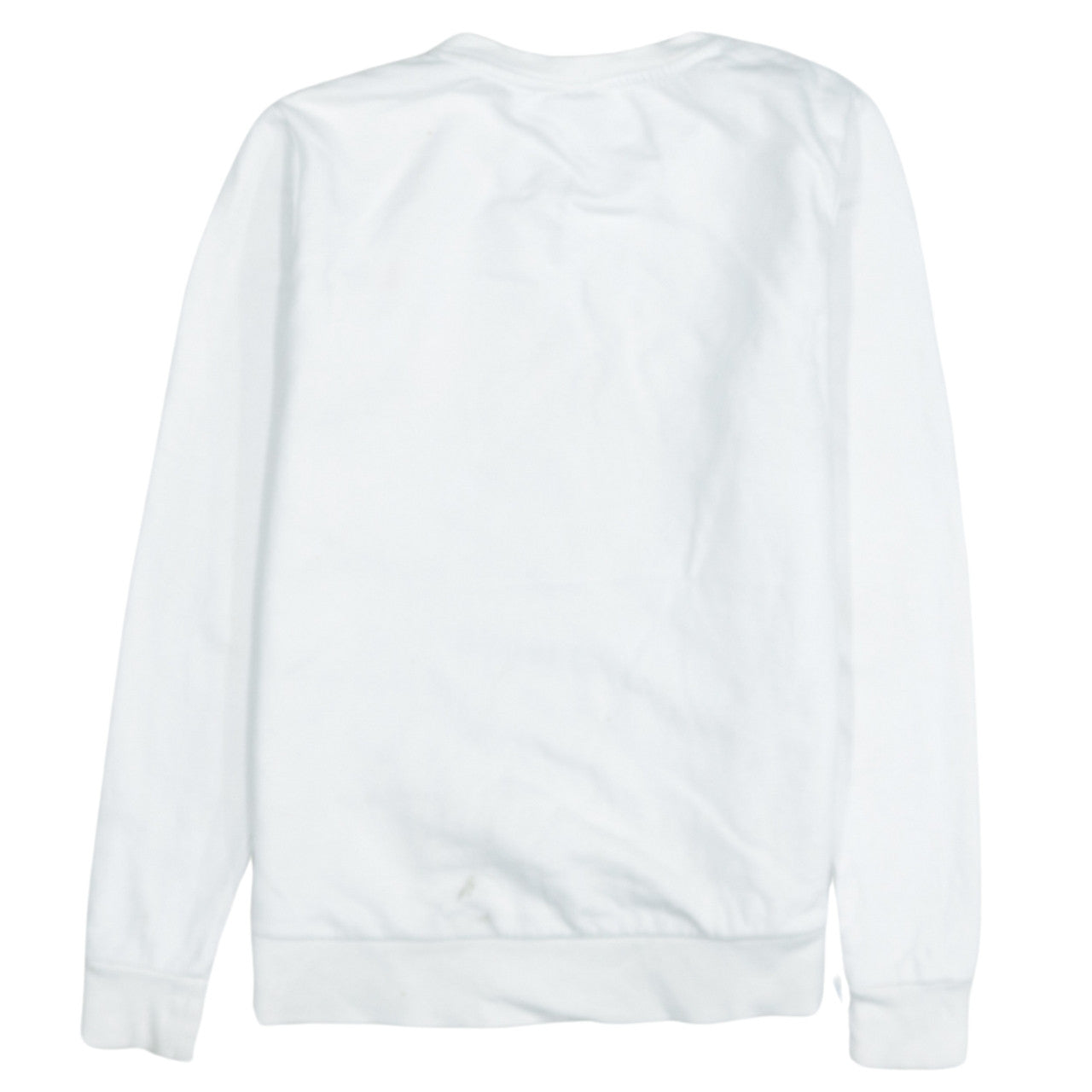 Ellesse Womens White Crew Neck Pullover Sweatshirt Size 8