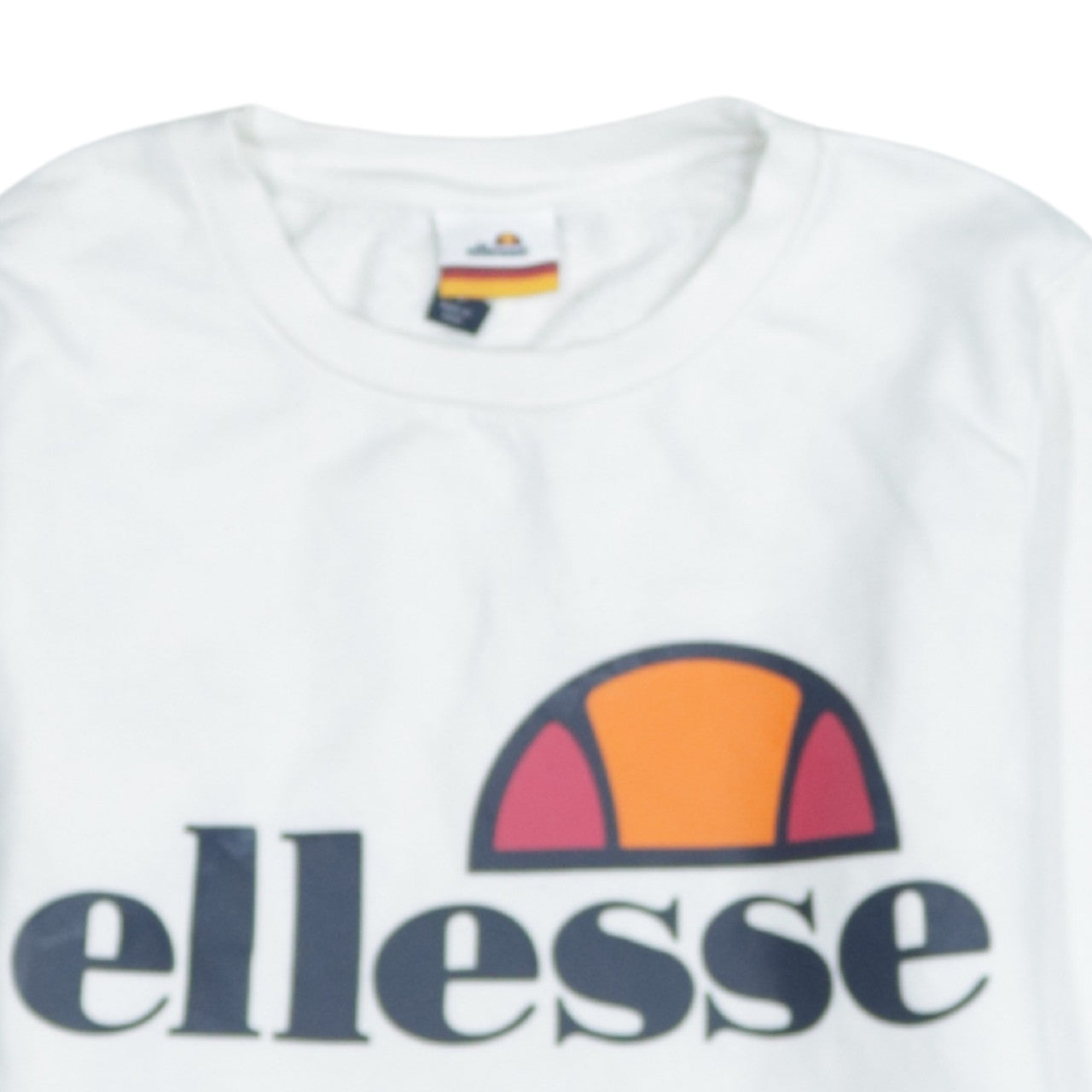 Ellesse Womens White Crew Neck Pullover Sweatshirt Size 8