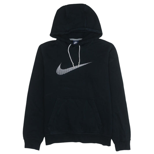 Nike Mens Black Medium Pullover Hoodie with Logo Graphic Print