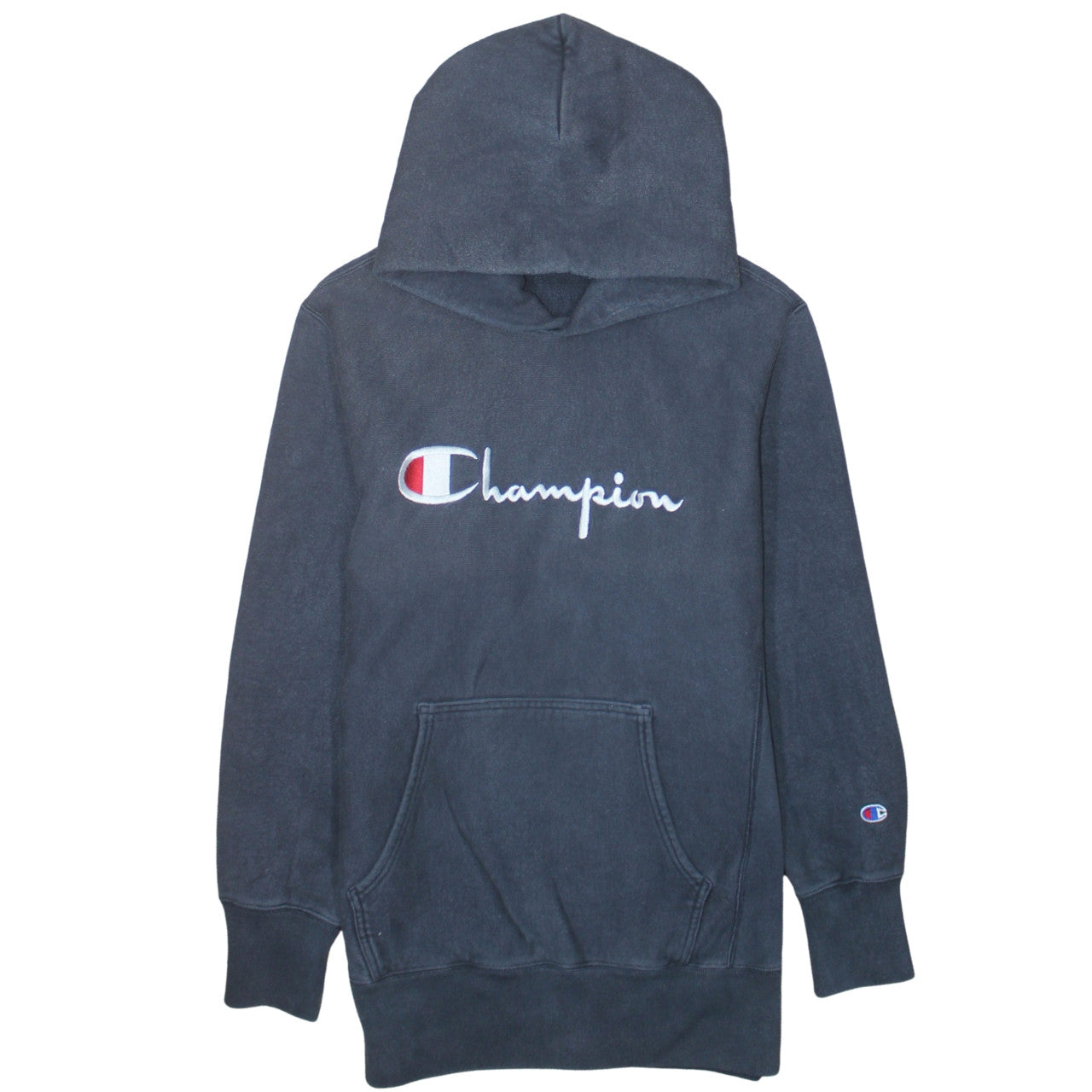 Champion Men's Blue XL Pullover Hoodie Embroidered Logo Reverse Weave
