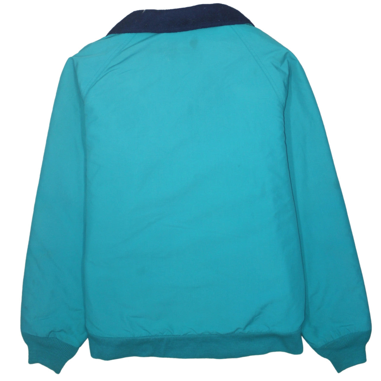 Lands' End Men's Blue Windbreaker Jacket M Tall Outdoor Nylon Lined