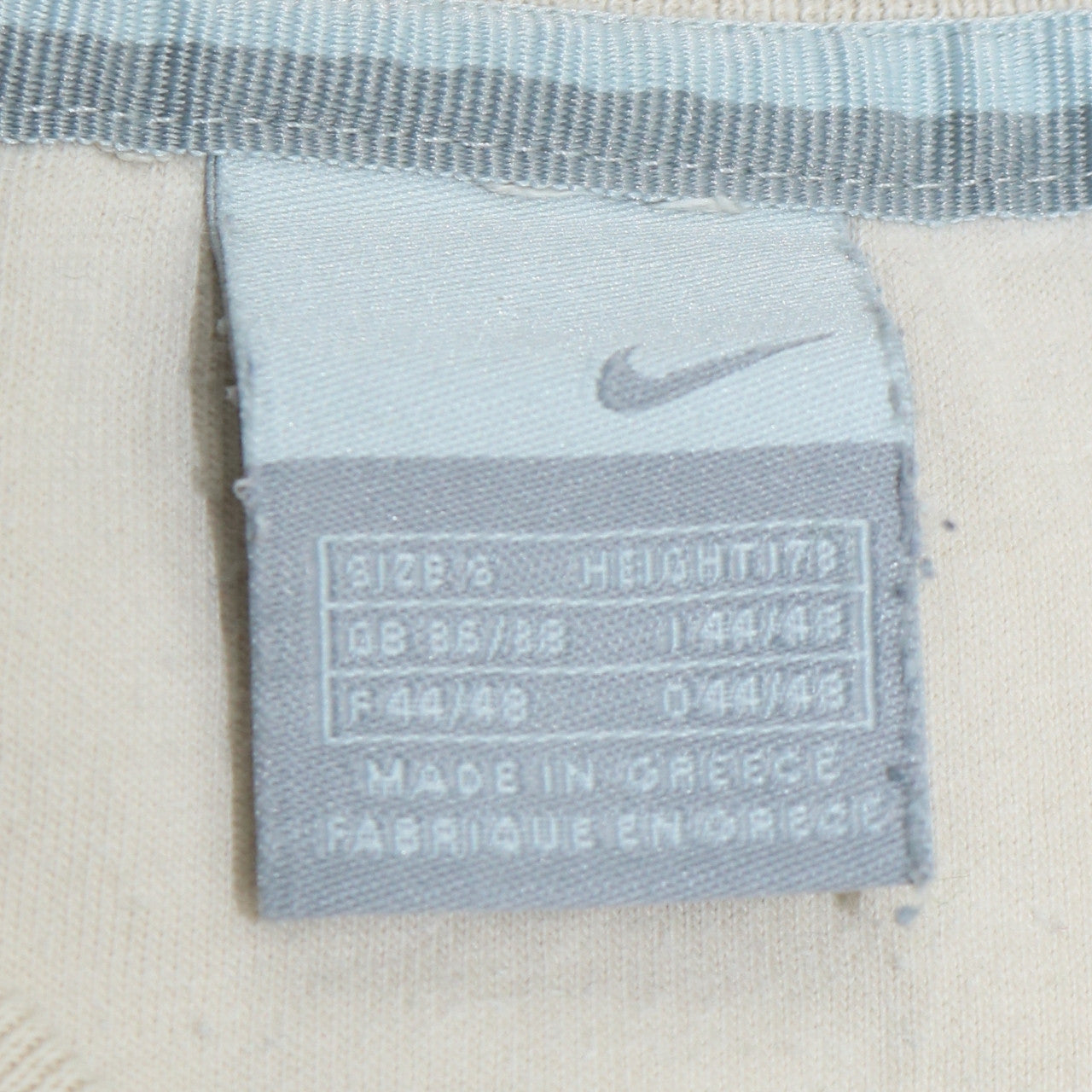 Nike Men's Beige V-Neck Pullover Sweatshirt Size S Sports Style