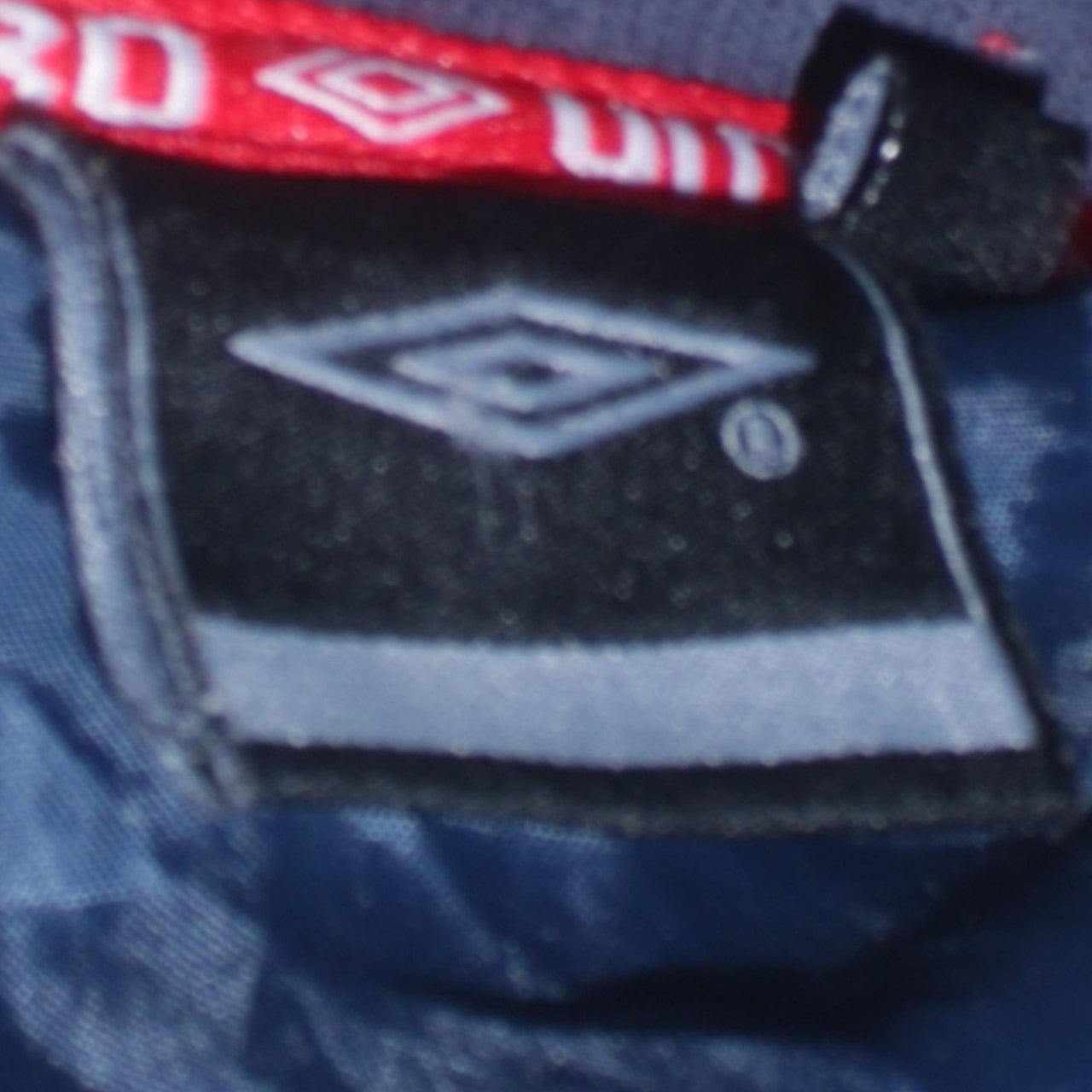 Umbro Men’s Blue Cagliari Calcio Full Zip Puffer Jacket Size L