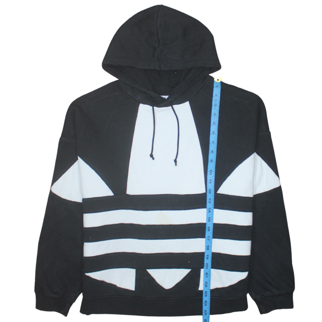 Adidas Womens Black & White Pullover Hoodie Size 18 Oversized