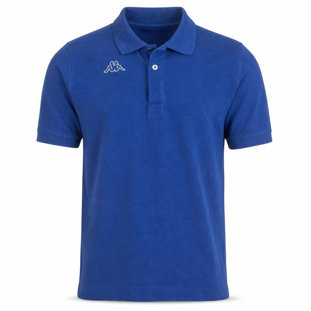 Kappa Men's Blue Cotton Short Sleeve Polo Shirt Size S