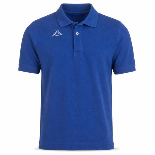 Kappa Men's Blue Cotton Short Sleeve Polo Shirt Size S