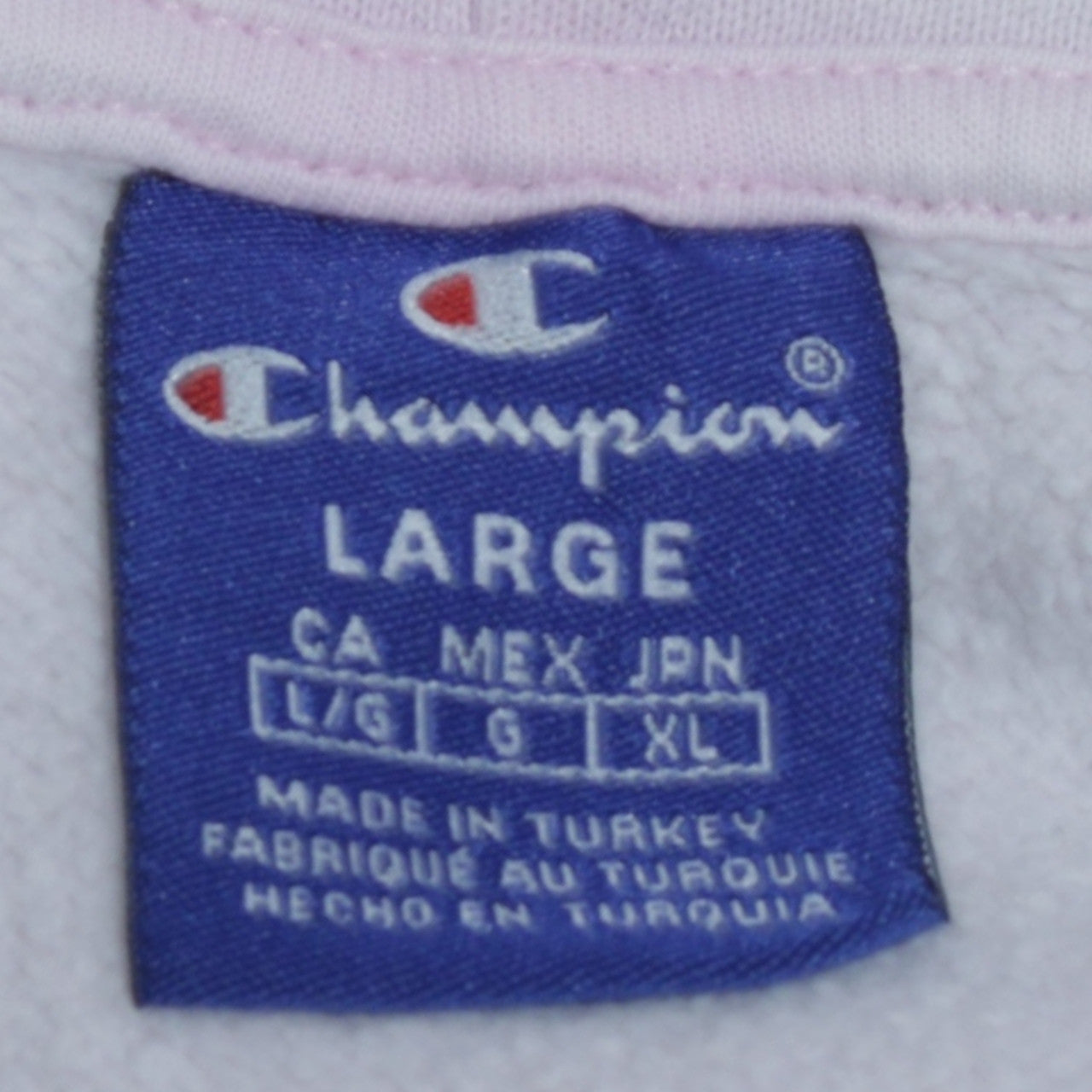 Champion Womens Pink Large Pullover Hoodie