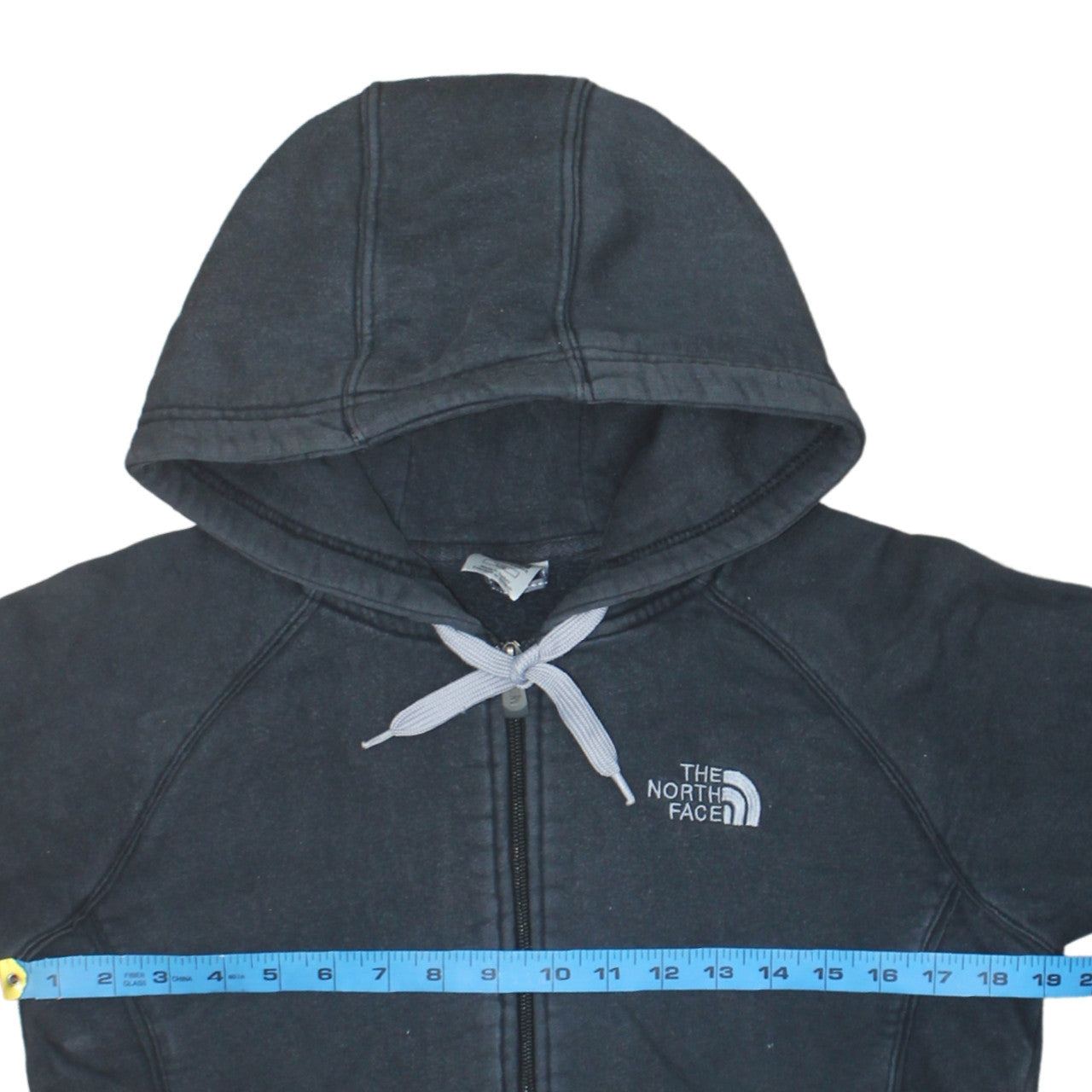 The North Face Women's Black Full Zip Hoodie Size L Cotton Casual