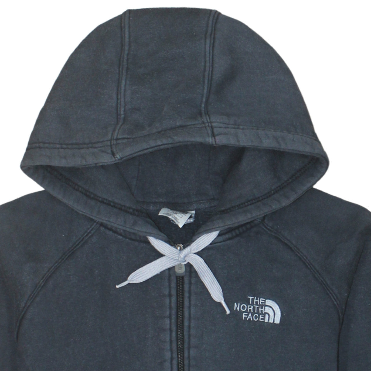 The North Face Women's Black Full Zip Hoodie Size L Cotton Casual
