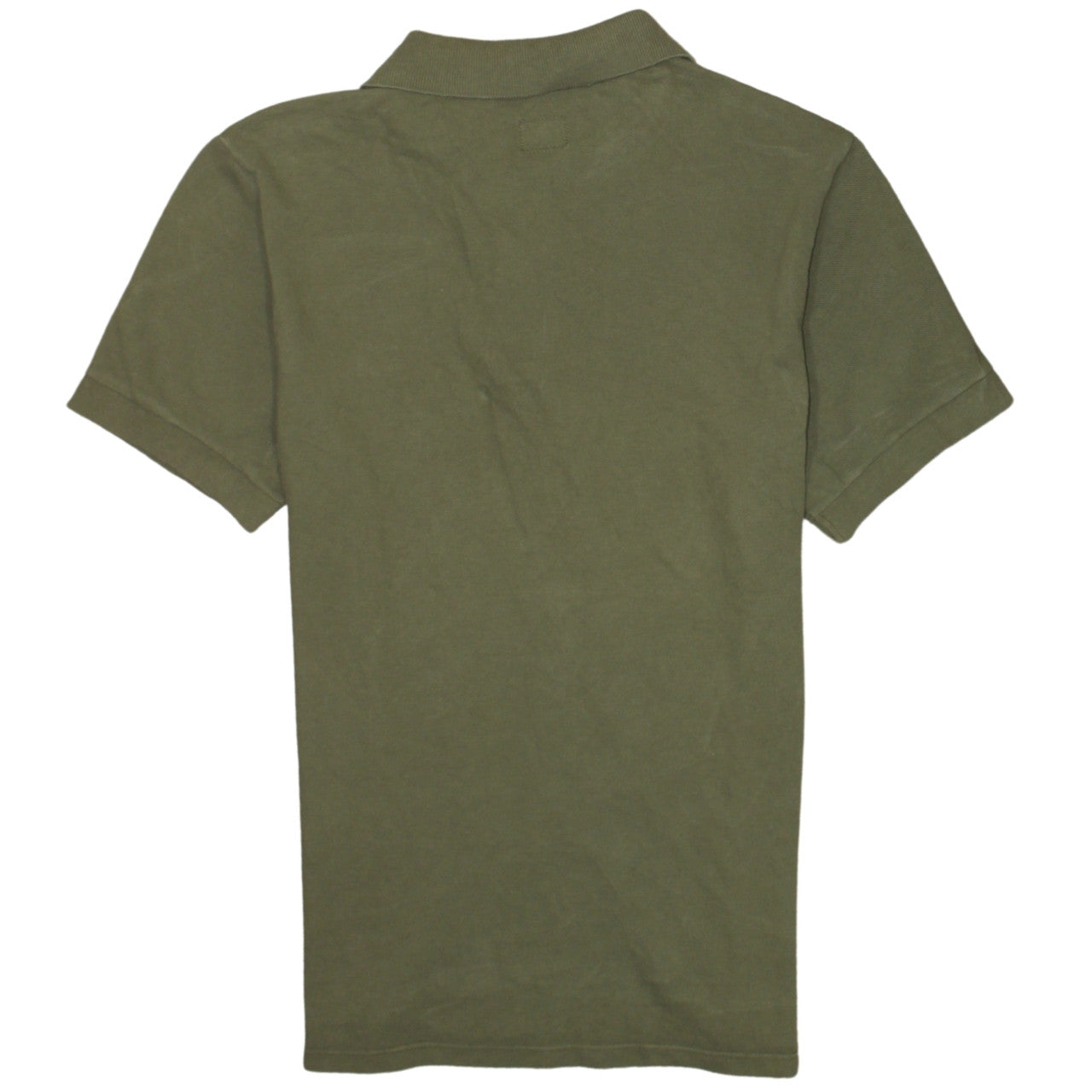 C.P. Company Men's Green Cotton Short Sleeve Polo Shirt Size S