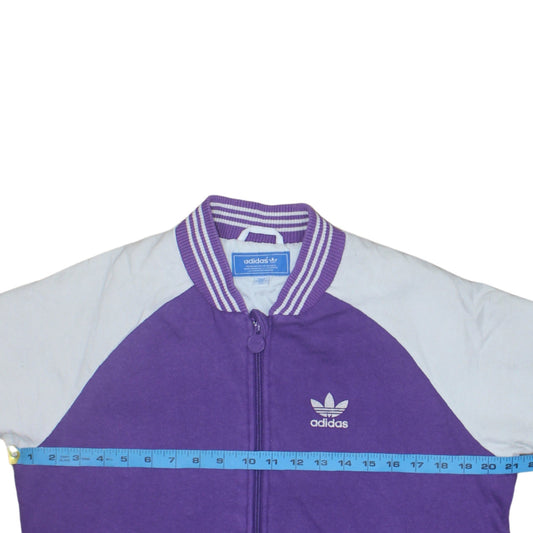 Adidas Originals Women's Purple Varsity Jacket Size 16