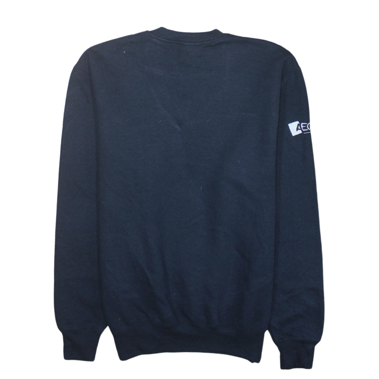 Russell Men's Black V-Neck Pullover Sweatshirt S Embroidered Davis Cup Logo