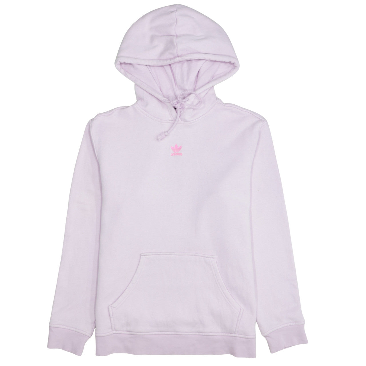 Adidas Womens Lilac Hoodie Medium Pullover Hooded Sweatshirt