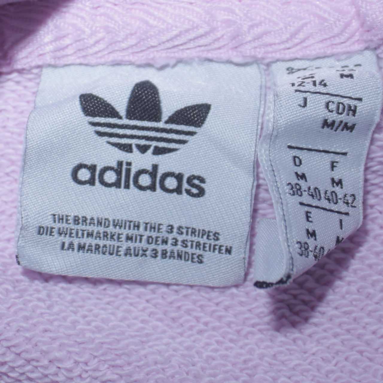 Adidas Womens Lilac Hoodie Medium Pullover Hooded Sweatshirt