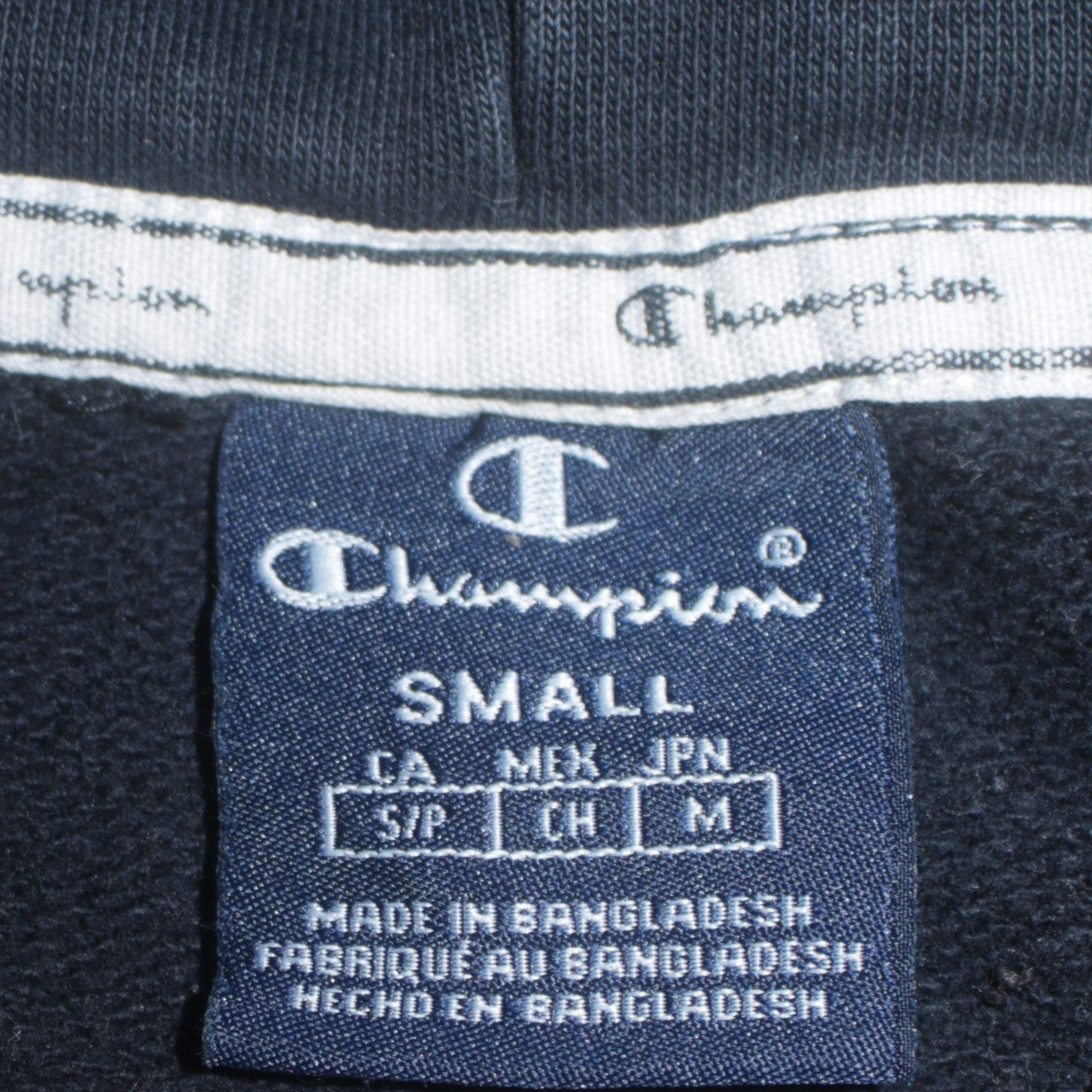 Champion Men's Black Pullover Hoodie Small Logo Fleece Sweatshirt