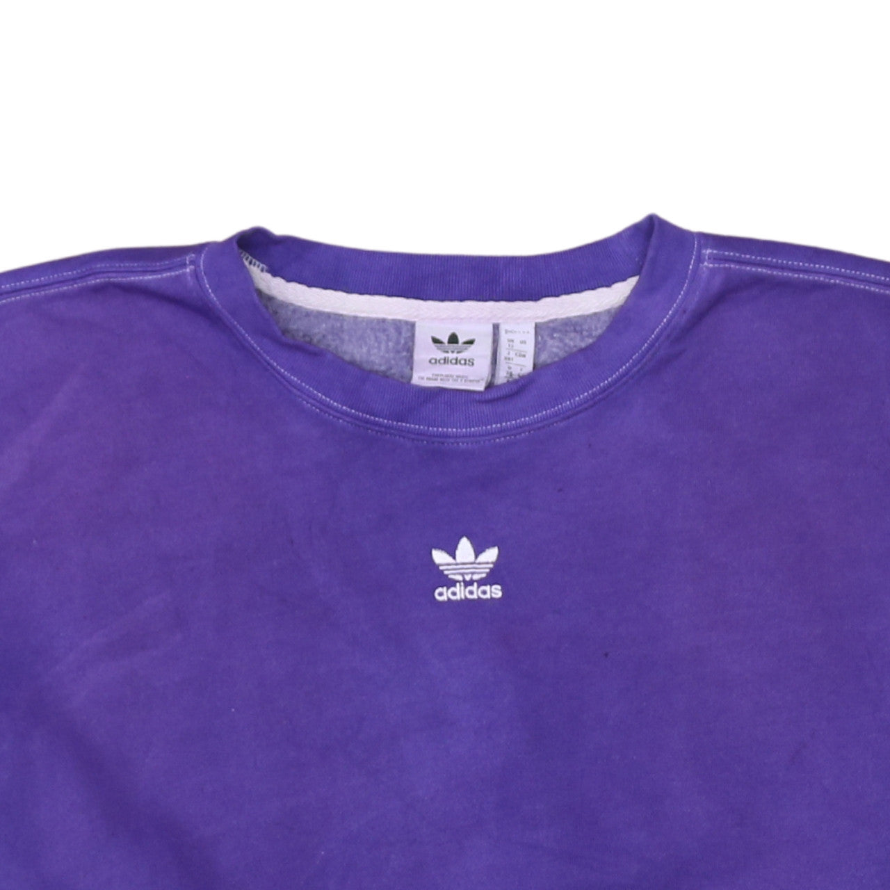 Adidas Women Purple Crew Neck Pullover Sweatshirt Size 12