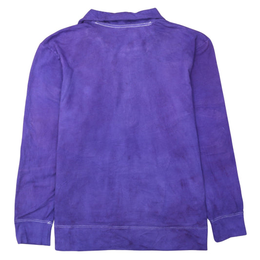 Calvin Klein Men's Purple XL 1/4 Zip Logo Fleece Sweatshirt