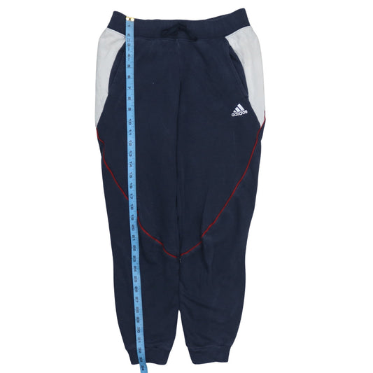 adidas Womens Blue XS Jogger Sweatpants Elastic Waist Fleece