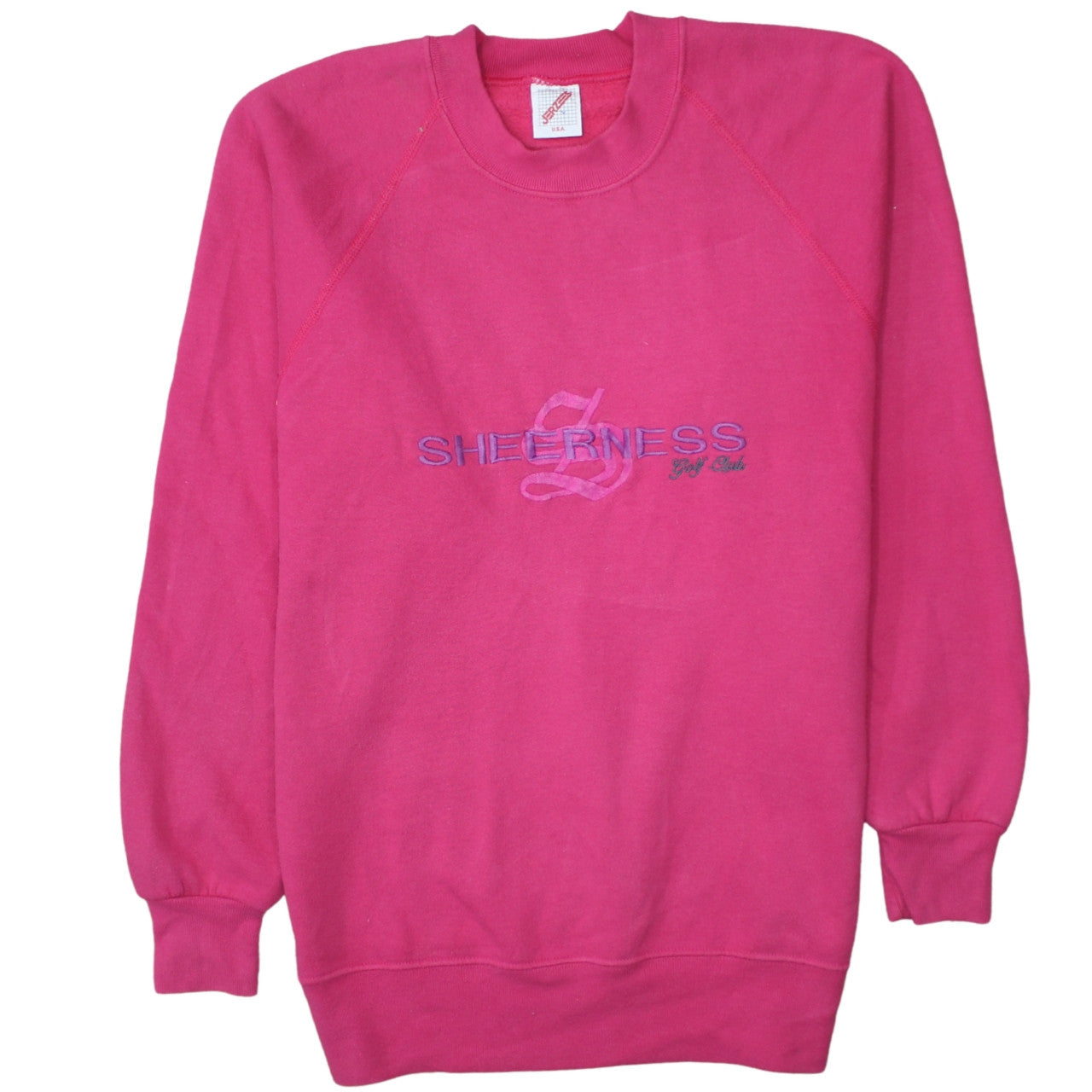 Jerzees Womens Pink Sheerness Golf Club Pullover Sweatshirt Size L
