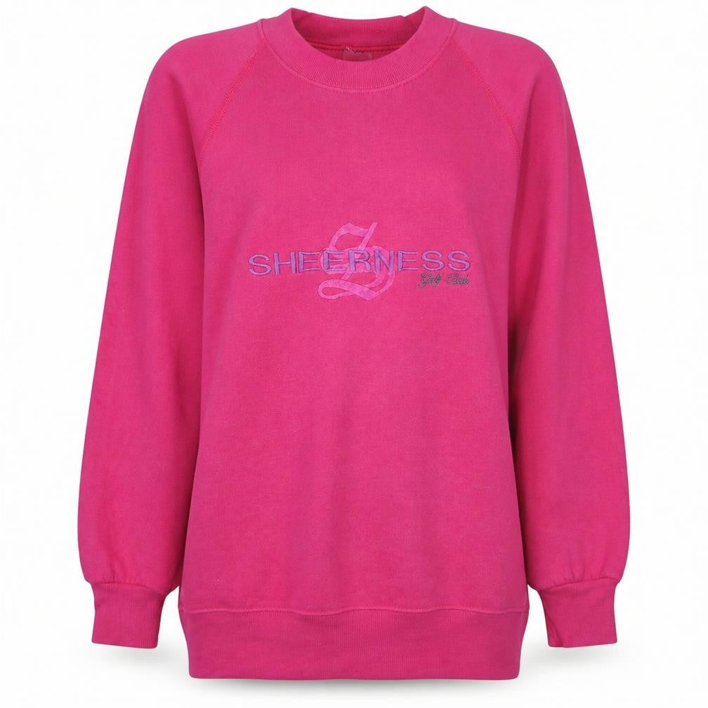 Jerzees Womens Pink Sheerness Golf Club Pullover Sweatshirt Size L