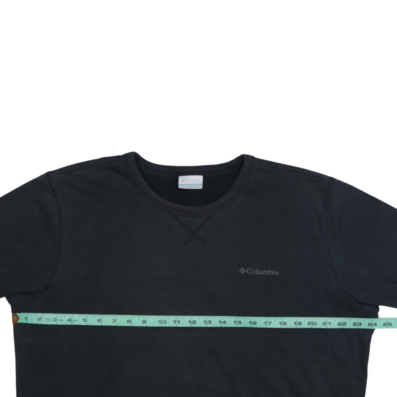 Columbia Men Black L Crew Neck Pullover Sweatshirt Logo Outdoor