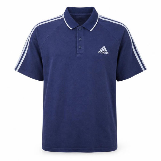 Adidas Men's Blue Short Sleeve Polo Shirt Size M