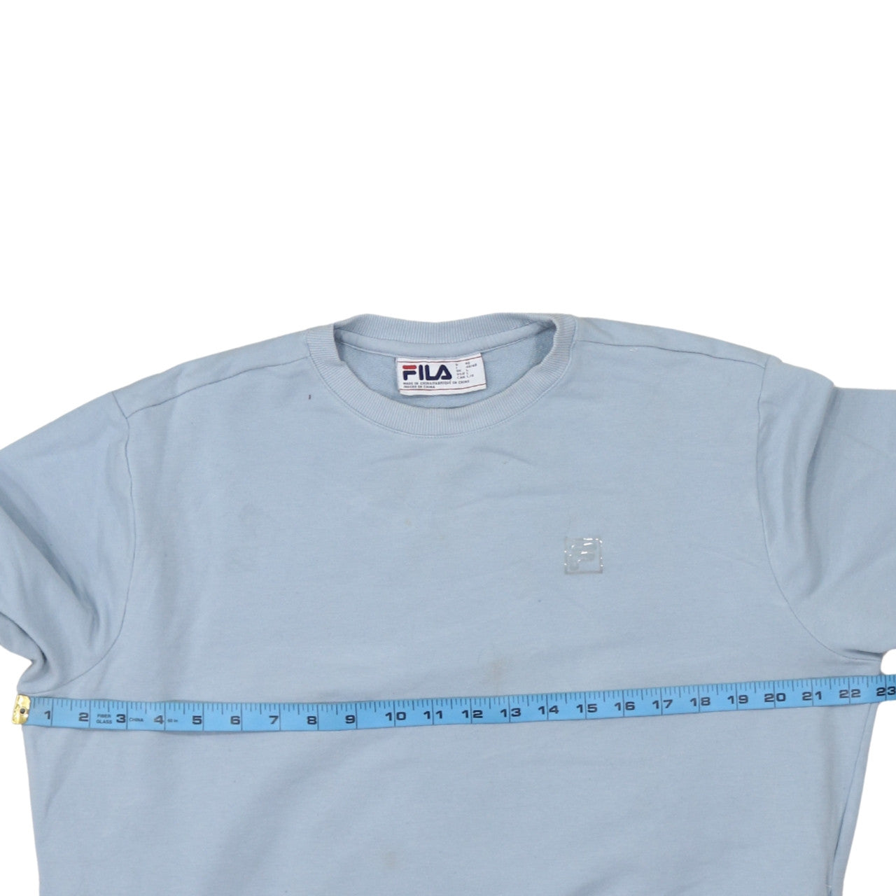 FILA Women Blue Crew Neck Pullover Sweatshirt Size L